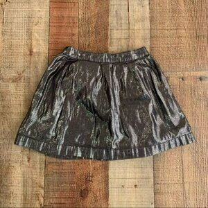 Gap girls size 4 iridescent silver gray skirt
